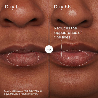 MAËLYS TOO-POUTY Lip Plumping Mask - Dual-Use Lip Treatment and Primer - Visibly Smooths Fine Lines and Enhances Fullness (0.5 Fl Oz)