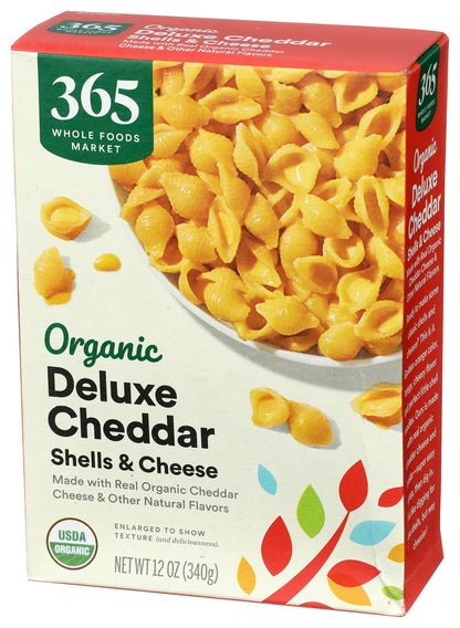 365 by Whole Foods Market, Organic Deluxe Cheddar Shells and Cheese, 12 Ounce