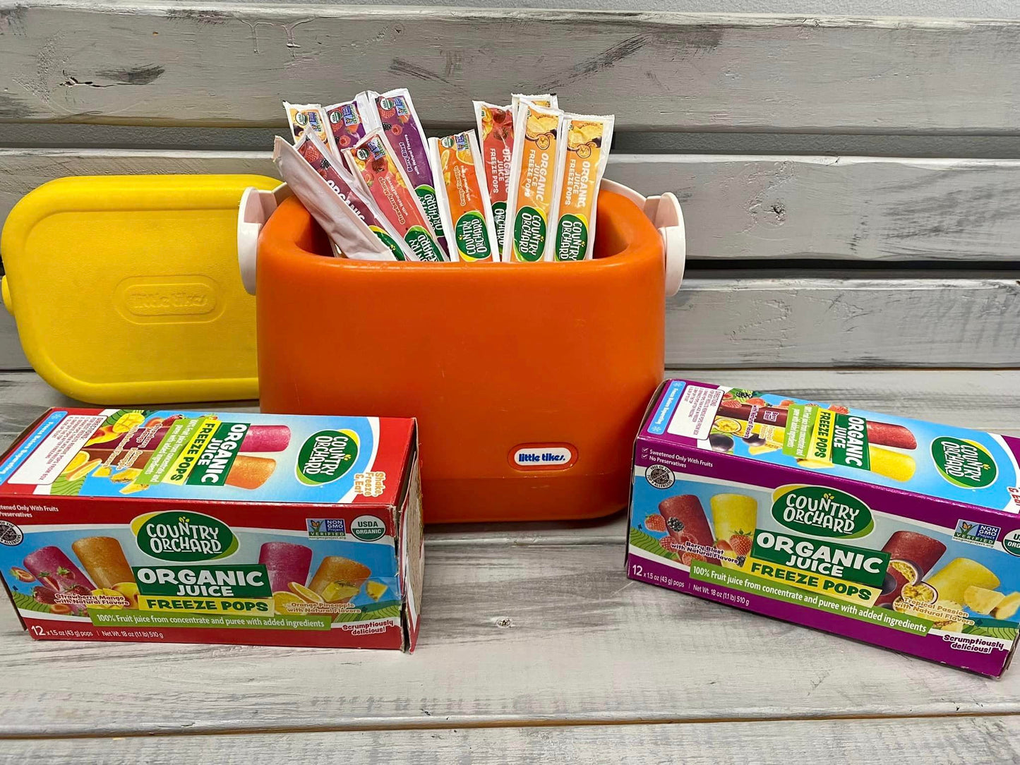 Kisko Freezies Country Orchard Organic Freeze Pops 100% Juice (Tropical)