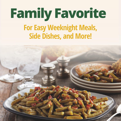 Del Monte Southern Style Whole Green Beans, 14.5 oz. Can (Pack of 12) Spicy & Smoky Flavors, Ready to Eat Side Dish