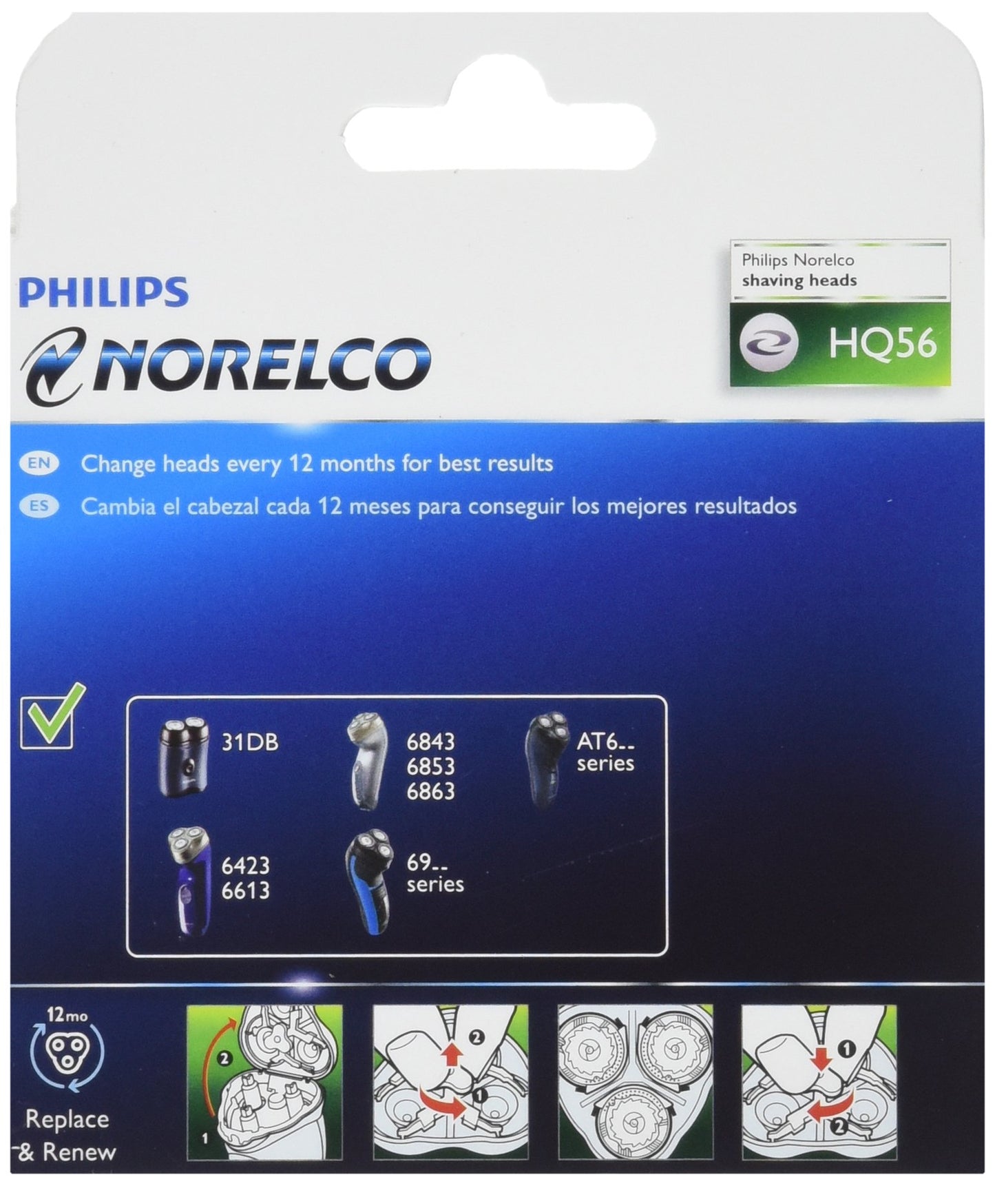 Philips Norelco Replacement Shaver Head HQ56