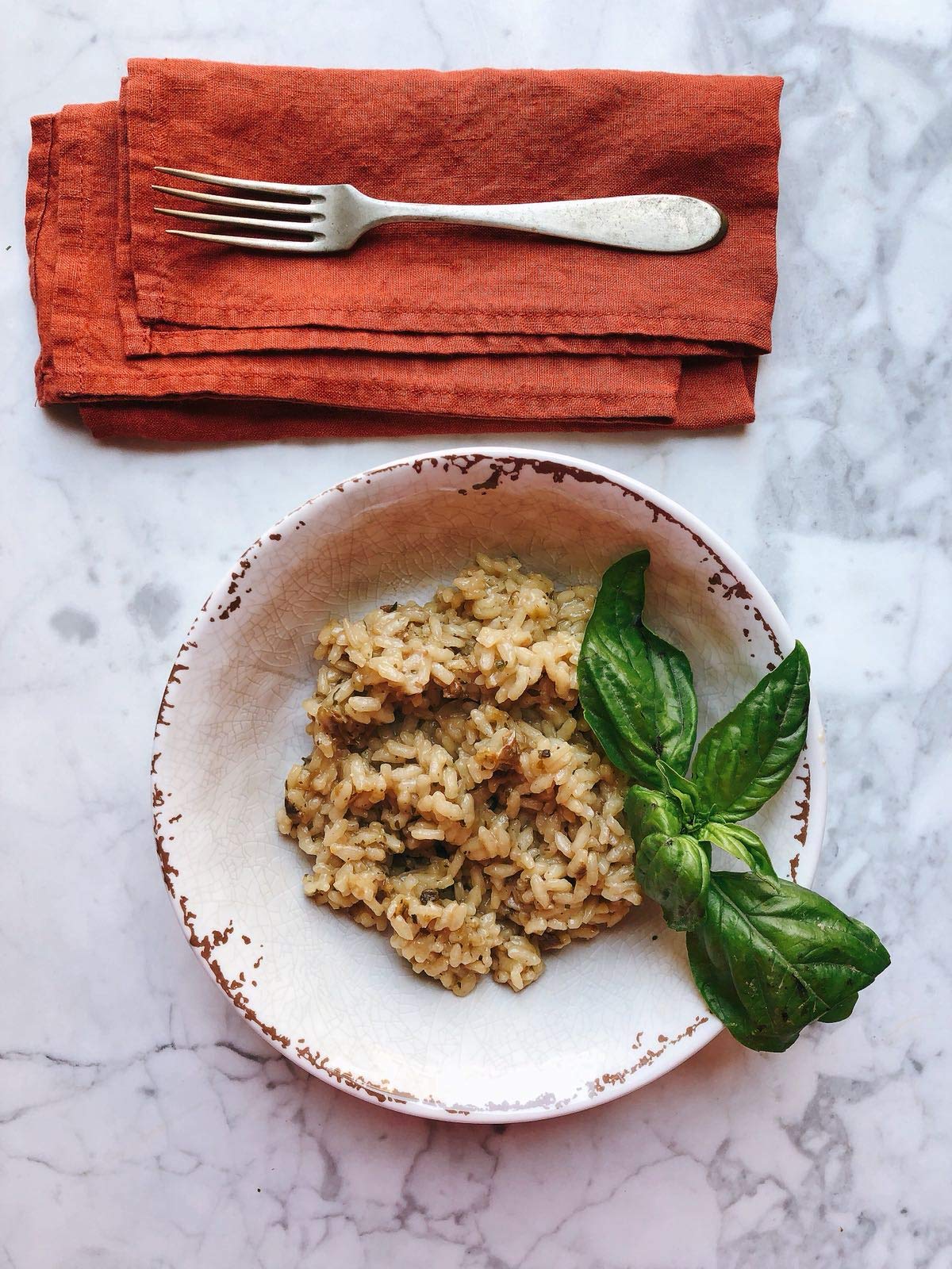 Tiberino's Real Italian Meals - Risotto with Porcini Mushroom, 7 oz, Imported from Italy, 100% Natural, No GMO's, Additives or Preservatives, Sun-Dried Ingredients, 1 Pan Cooking, No Straining Needed