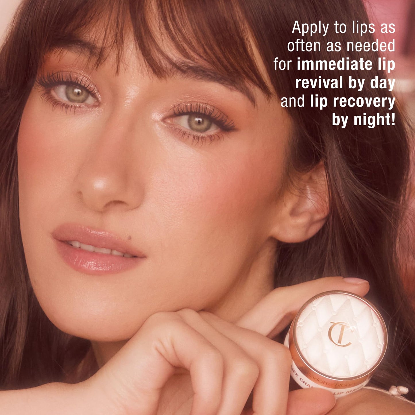 Charlotte Tilbury Life Changing Lip Mask - Multi-Purpose Plumping Mask to Smooth, Hydrate & Soften Dry Lips - Fragrance-Free with a Clear, Glassy Finish