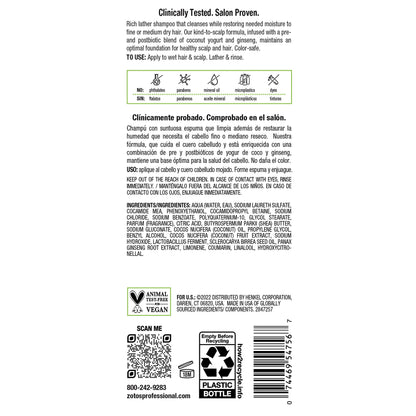 Biotera Moisturizing Shampoo | Hydrates & Moisturizes Dry, Medium, Fine Hair | Microbiome Friendly | Vegan & Animal Test Free | Paraben Free | Color-Safe