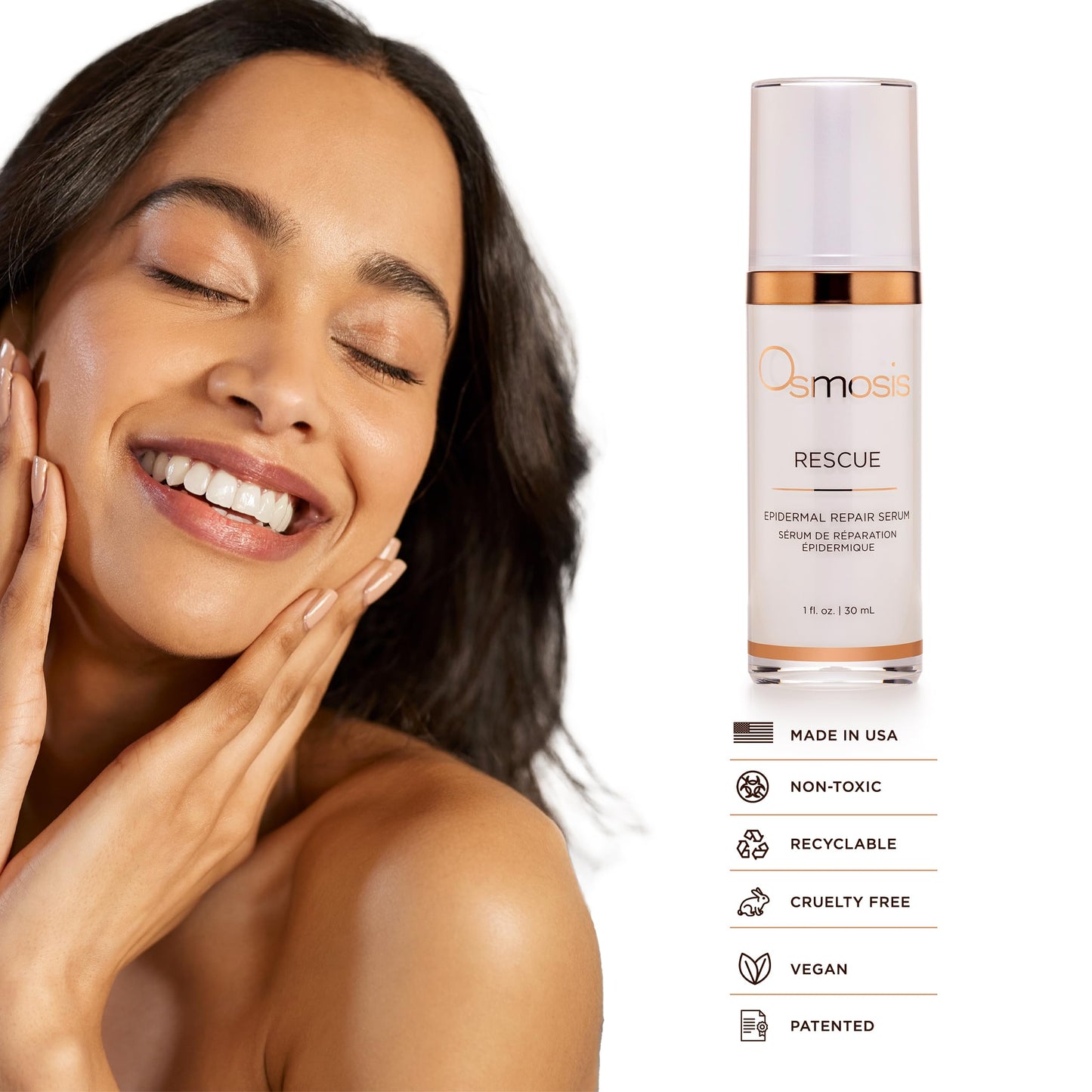 Osmosis RESCUE Epidermal Repair Facial Serum, Calms Skin Redness and Irritation To Refresh Healthy Skin For Aging, Sensitive, Blemish-Prone Skin, 1 Fl Oz