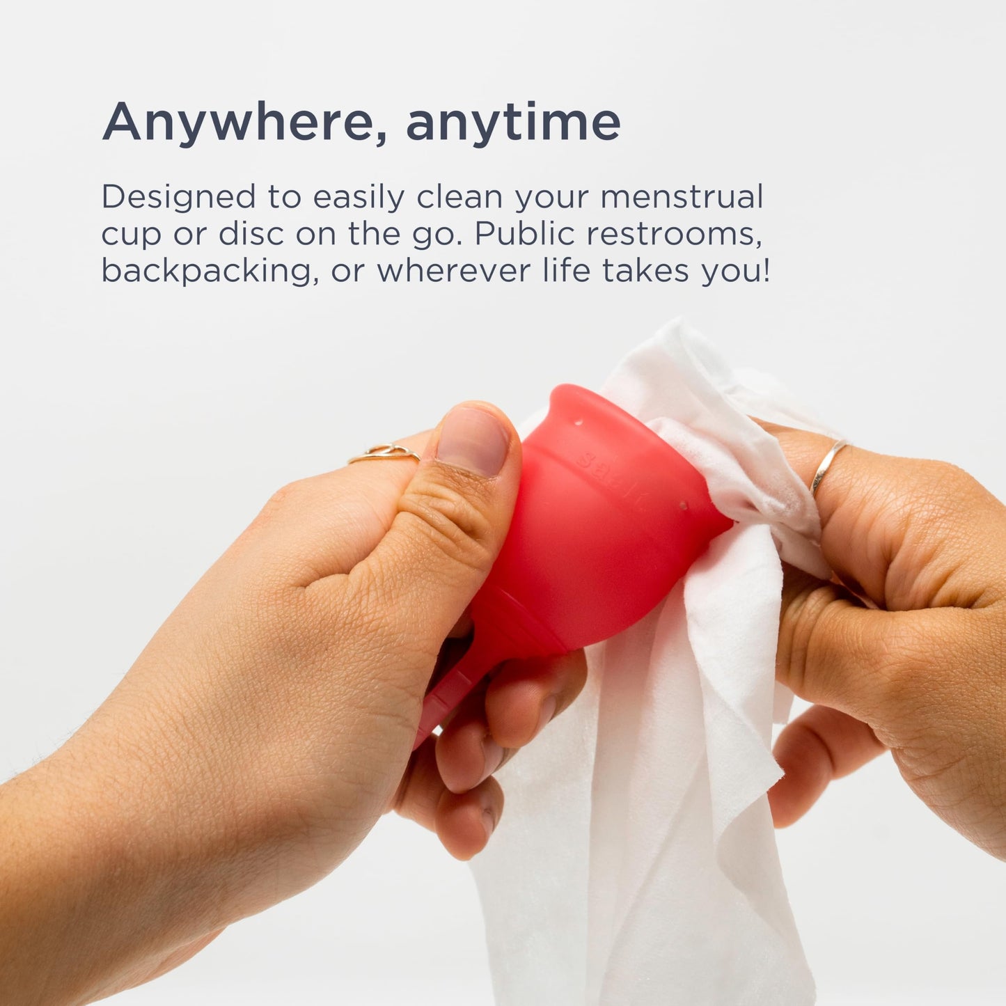 Saalt Daily Cleansing Wipes - Natural & pH Balanced Feminine Wipes - Hypoallergenic, Flushable & Biodegradable - 30 Count
