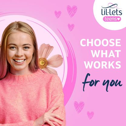 Lil-Lets Teens Long Pads with Wings - 60 Count Period Pads for Teens - Thin, Super Absorbent Sanitary Napkins, Soft & Breathable, Fragrance-Free - First Periods, Medium to Heavy Days