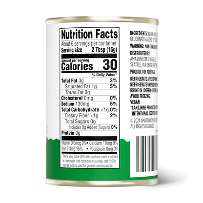 Amazon Grocery, Black Ripe Sliced Olives, 3.8 Oz