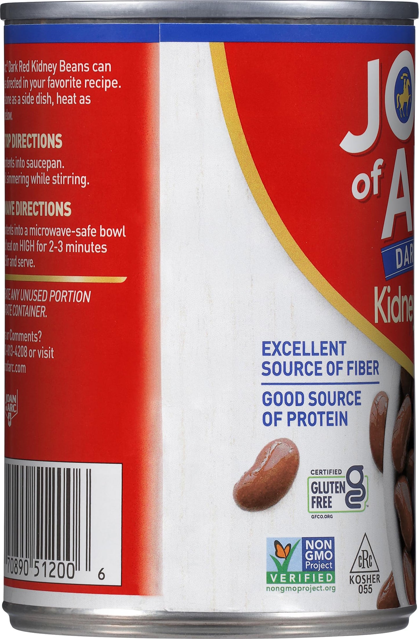 Joan of Arc Beans, Dark Red Kidney, 15.5 Ounce