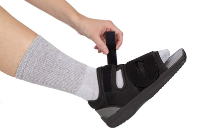 United Ortho Post-Op Shoe - Orthopedic Adjustable Recovery Shoe For Broken Foot or Toe, Post Surgery, Lightweight Medical Shoe, Left or Right Foot, (Men's Large)