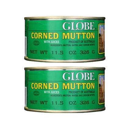 Globe Corned Mutton with Juices (2 Pack, Total of 23oz)