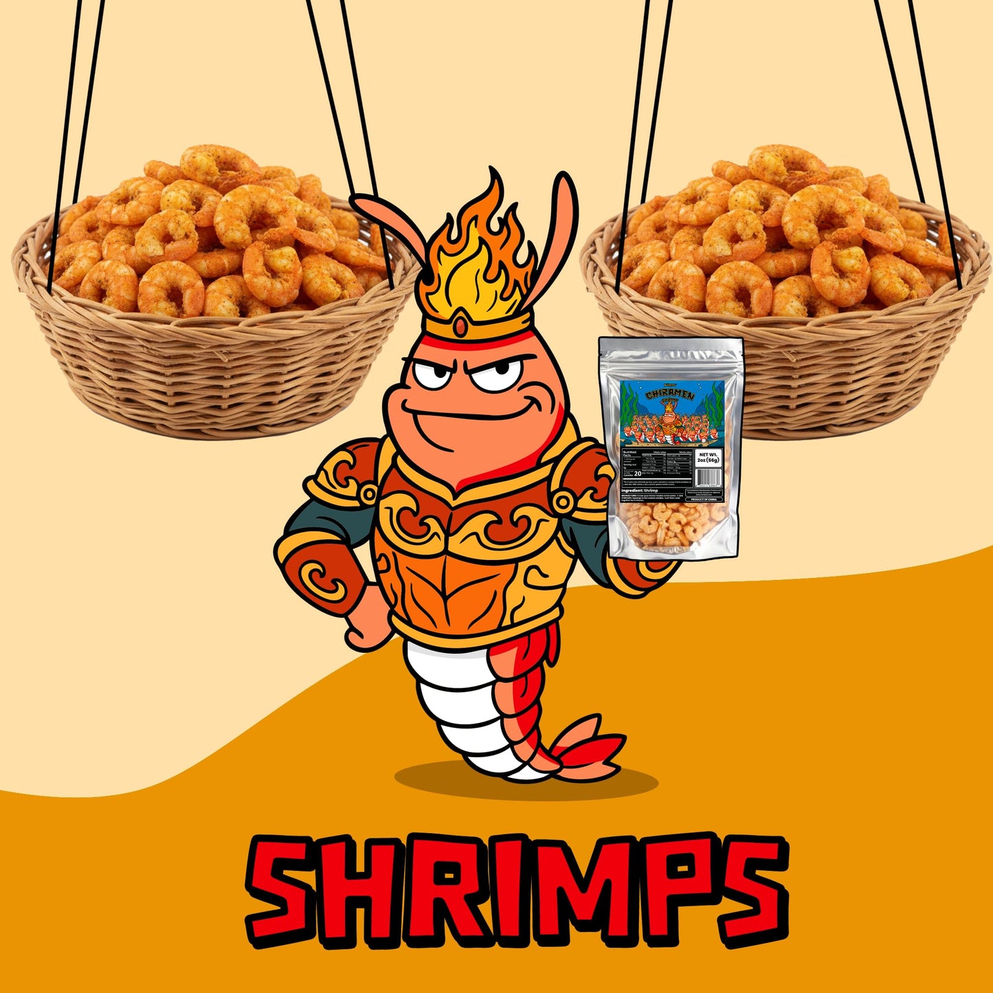 CHIRAMEN Freeze Dried Shrimp Ramen Toppings – Real Cooked Shrimp for Ramen, Cup Noodles, Soup & Instant Noodle Bowls – Easy Seafood Add-On for Ramen, Fried Rice & Asian Dishes