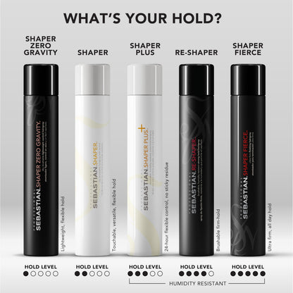 Sebastian Professional Shaper Hairspray | Flexible to Medium Hold | Brushable & Versatile Styling Control | For All Hair Types