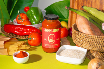 Jamm Jamm West African Tomato Sauce, Smoky, Bold African Flavors, All Natural Ingredients, 24 oz (2 Pack)
