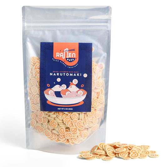 Ramen Eats Dehydrated Fish Cake Narutomaki Noodle Topping 3 OZ (Standard)