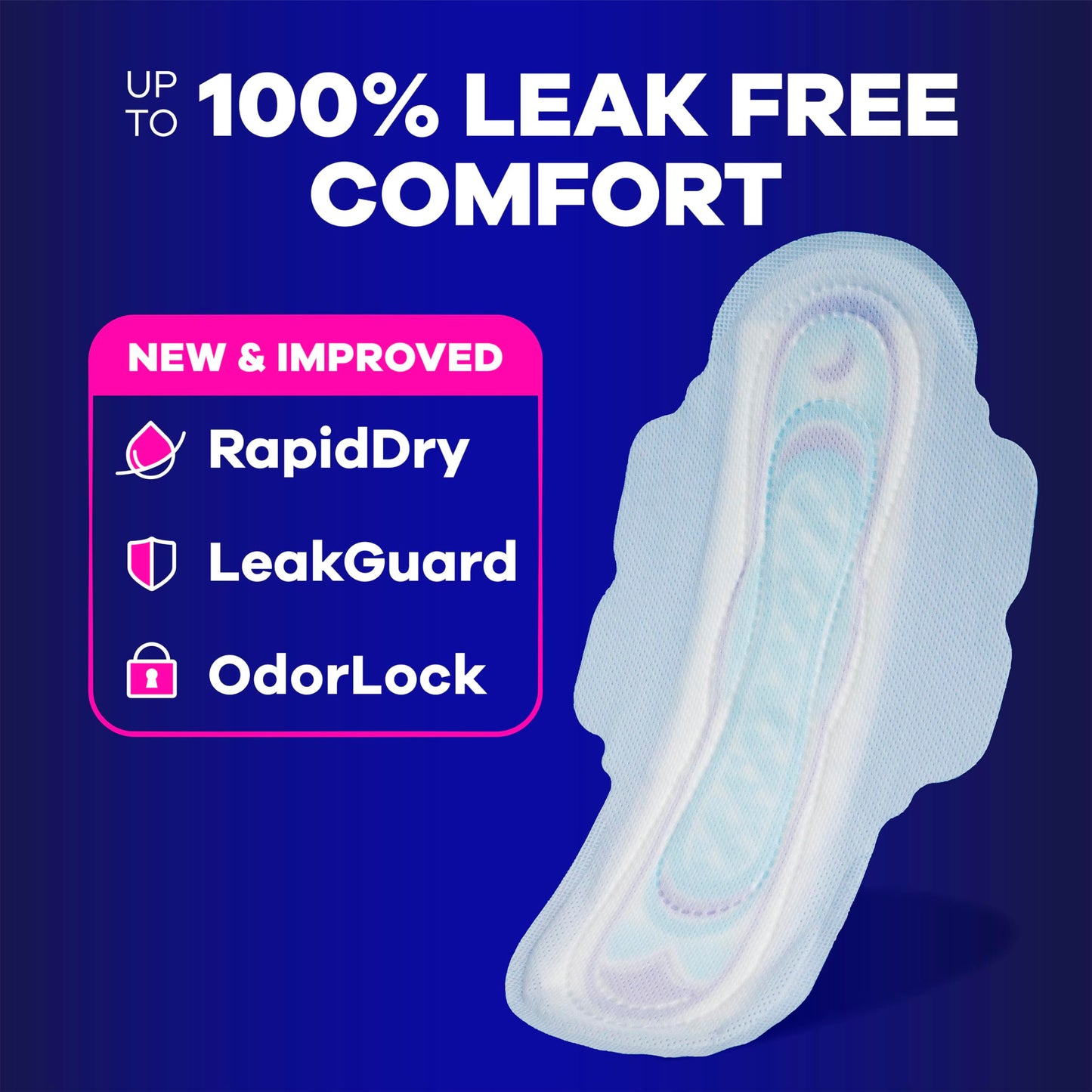 Always Ultra Thin Feminine Pads with Wings for Women, Size 4, Overnight Absorbency, Unscented, Up to 100% Leak-Free Comfort, 36 Count