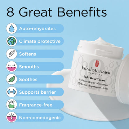 Elizabeth Arden Eight Hour® Cream Ultimate Repair Moisturizer Skin Care Face Moisturizer Face Cream Facial Moisturizer - 1.7 Fl Oz.