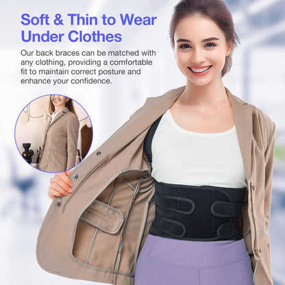 Posture Corrector for Women and Men, Full Back Brace Support, FSA&HSA Eligible, Adjustable Shoulder Straightener for Improving Back Posture, Relief for Upper and Lower Back, Lumbar, Neck Pain