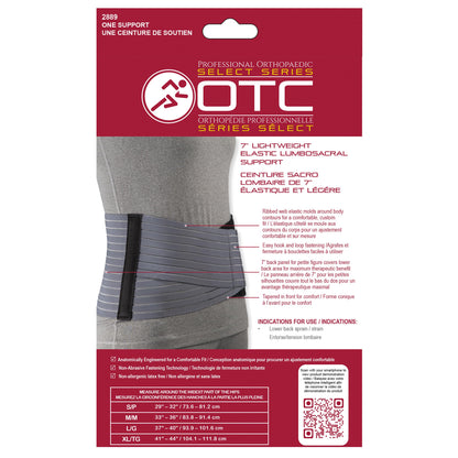 OTC Lumbosacral Support for Women, 7-Inch Lower Back, Select Series