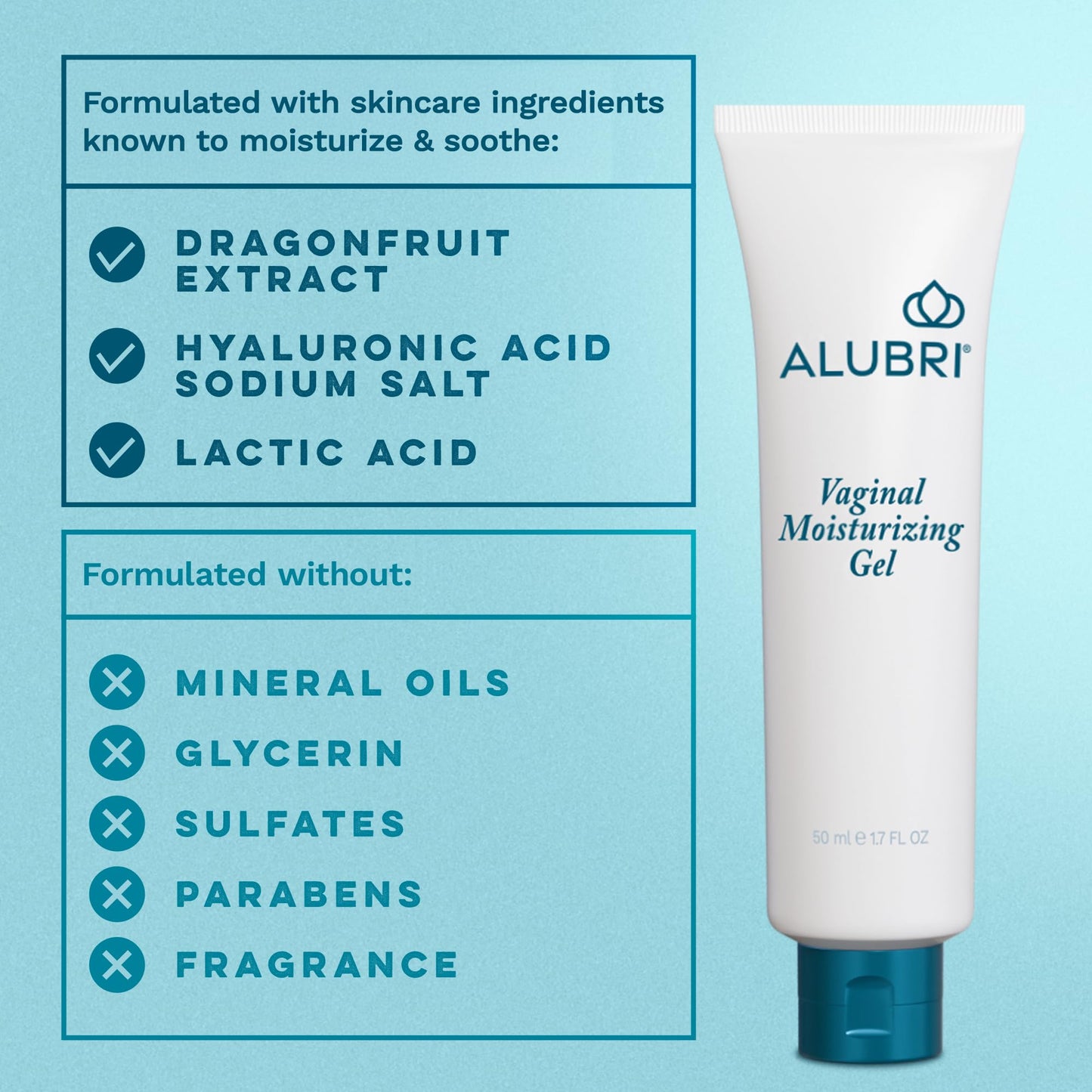 Vaginal Moisturizing Gel for Women, Long-Lasting Hydration Up to 72 Hours, 1 Month Supply
