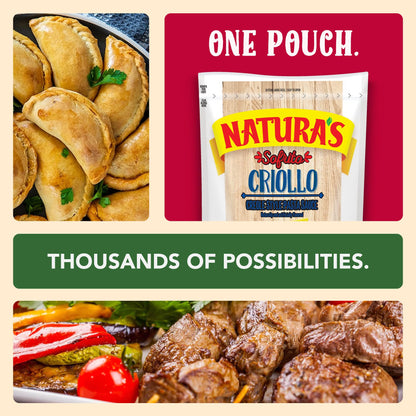 NATURA'S Sofrito Criollo Sauce, Natural Vegetable Pasta Sauce in 7.1oz. Easy-Open Pouch (Pack of 24)