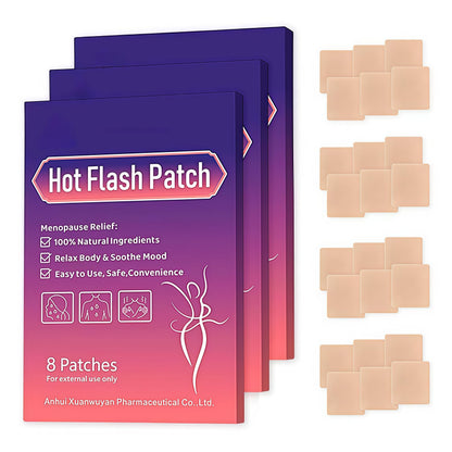 Menopause Relief Patches Therapy Patches Natural Hot Flash Patch for Sleeping Aid & Restful Nights-Relieves Hot Flashes, Dryness, Excessive Sweating-Menopause Support-Estrogen Free(24 Count)