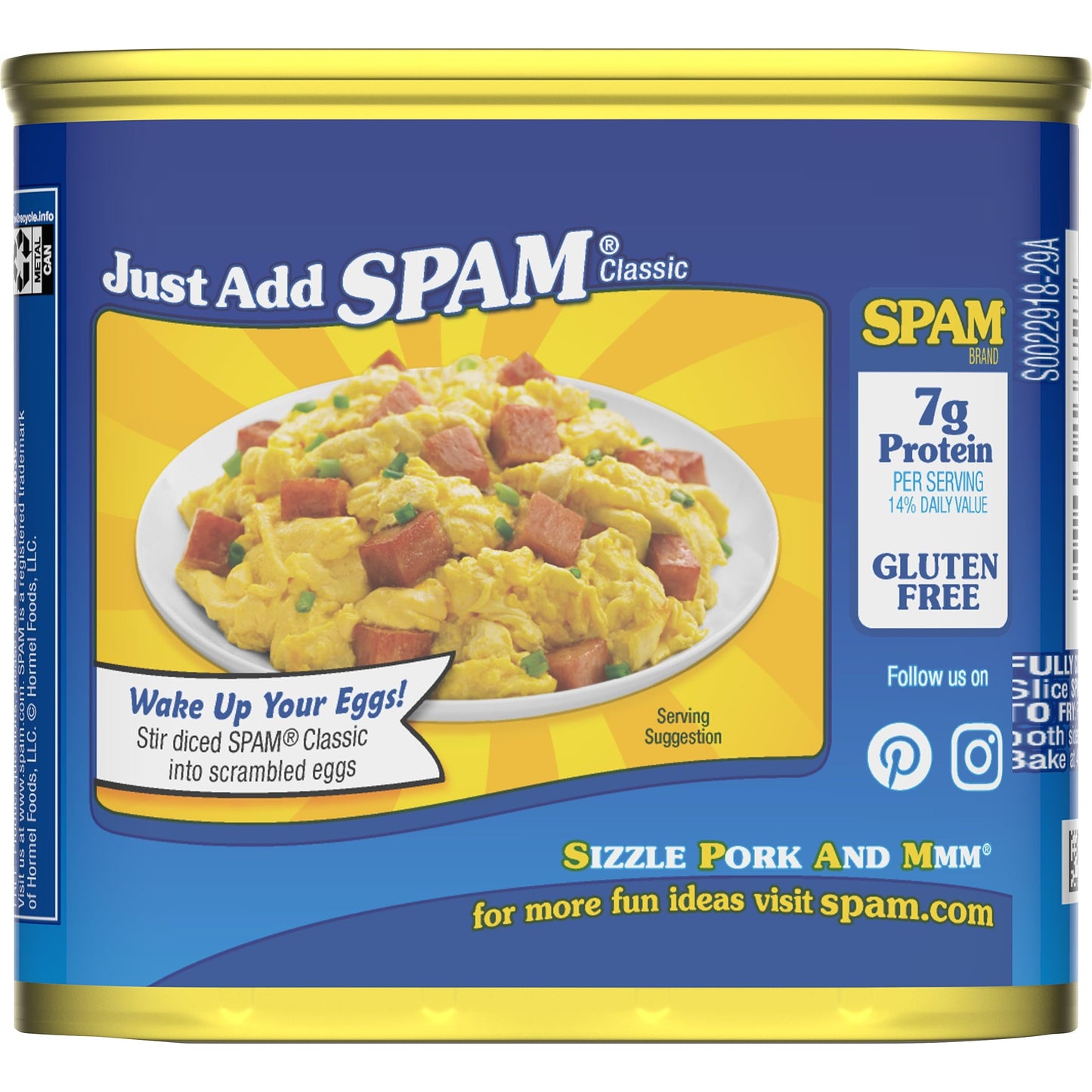 SPAM 25% Less Sodium Canned Meats, 12 oz Cans, 12 Pack