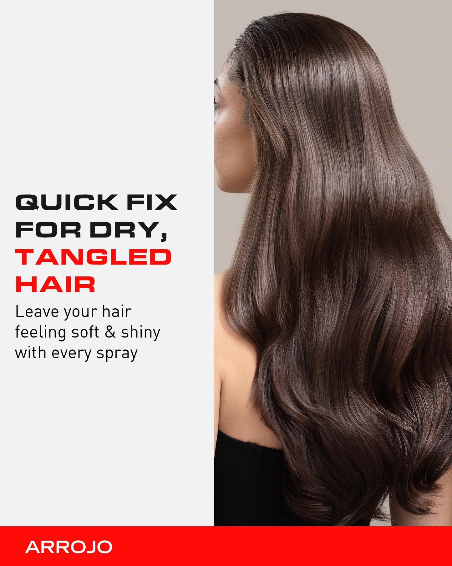 Arrojo ReFRESH Dry Conditioner Spray – Sulfate & Paraben-Free Leave In Hair Conditioner – Moisturizes, Reduces Frizz & Flyaways for All Hair Types, 4.5 oz.