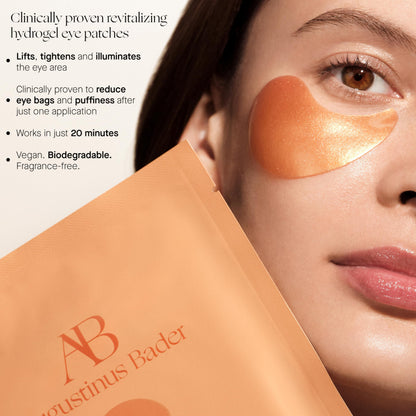 Augustinus Bader The Eye Patches – Luxury Hydrating & Anti-Aging Under-Eye Treatment – Reduces Puffiness, Smooths Fine Lines & Brightens Dark Circles – Soothing, Restorative Formula