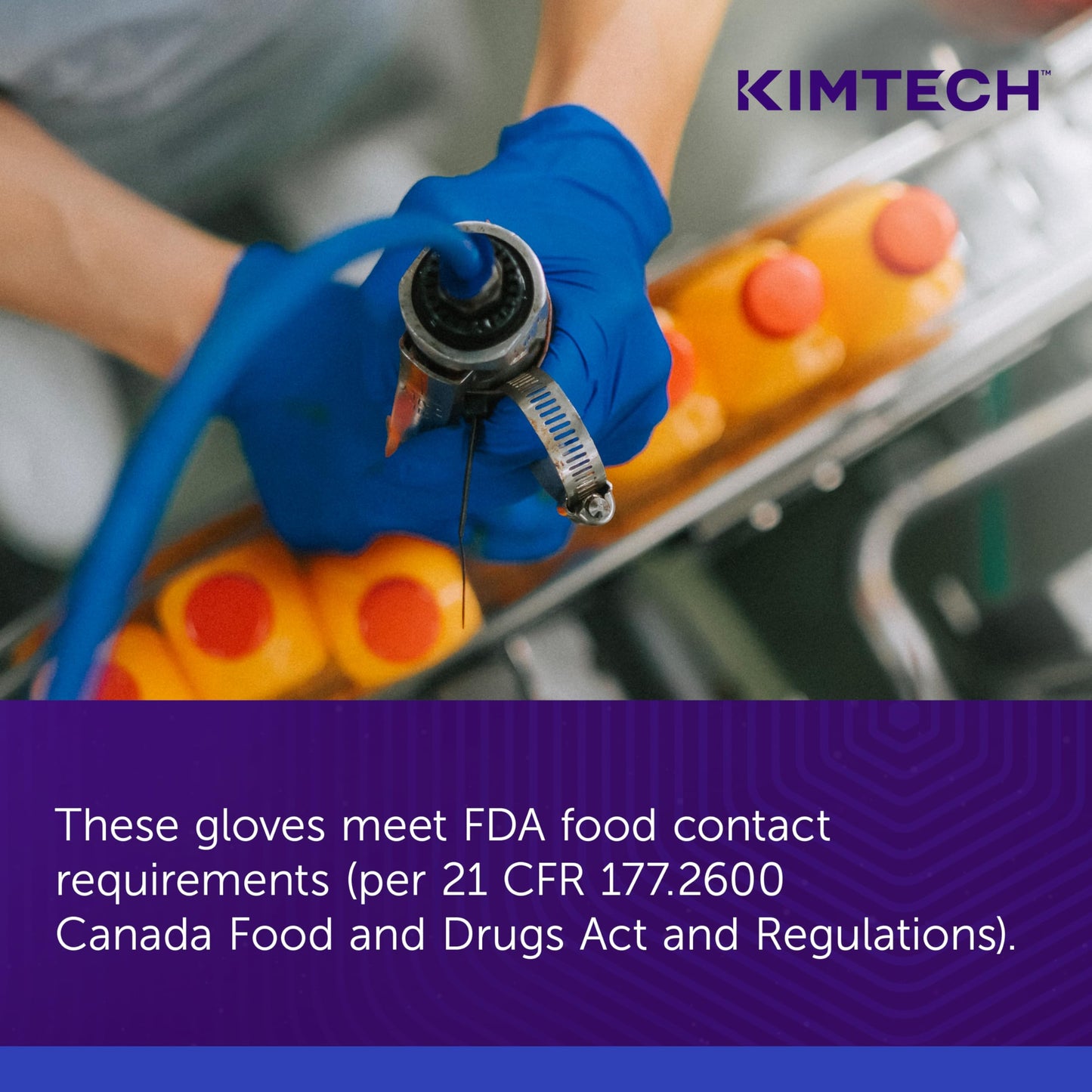 KIMTECH™ Vista™ Nitrile Exam Gloves (62828) 4.3 Mil, Ambidextrous, 9.5”, L, 200 Nitrile Gloves / Box,Blue