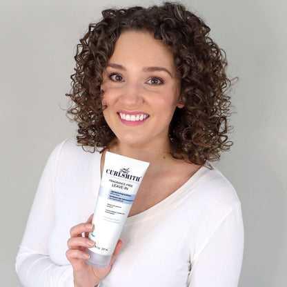 CURLSMITH Fragrance-Free Leave In Conditioner, Hydrating Deep Conditioner with Lightweight Texture for Soft, Defined Curls (8 oz)