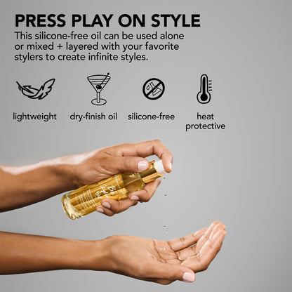 Bumble and bumble. Styling Oil | Lightweight, Dry Finish, Silicone-Free | Heat Protectant | Split End Prevention + Anti-Frizz | For All Hair Types
