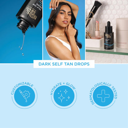 Bondi Sands Hydrating Self Tan Drops for Face and Body, 2 Shade Options, 1.01 FL OZ