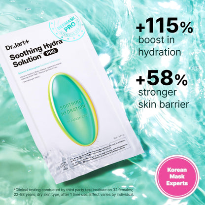 Dr.Jart+ Dermask Soothing Hydra Solution Korean Face Mask for Visibly Irritated Skin | Sheet Mask | Korean Skin Care
