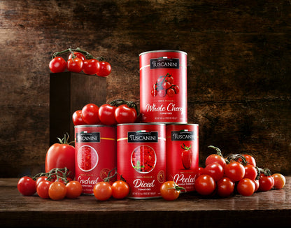 Tuscanini Whole Cherry Tomatoes 14.1oz (4 Pack) | Imported From Italy, Delicious Taste & Texture, BPA Free Lined Can, Kosher for Passover