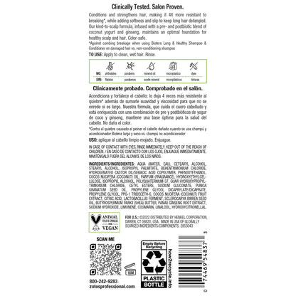 Biotera Long & Healthy Strengthening Conditioner | Strengthens Long, Growing Hair | Microbiome Friendly | Vegan & Animal Test Free | Paraben Free | Color-Safe