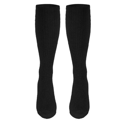 Truform Diabetic Compression Socks for Men and Women, 8-15 mmHg Knee High Over Calf Length, Black, X-Small