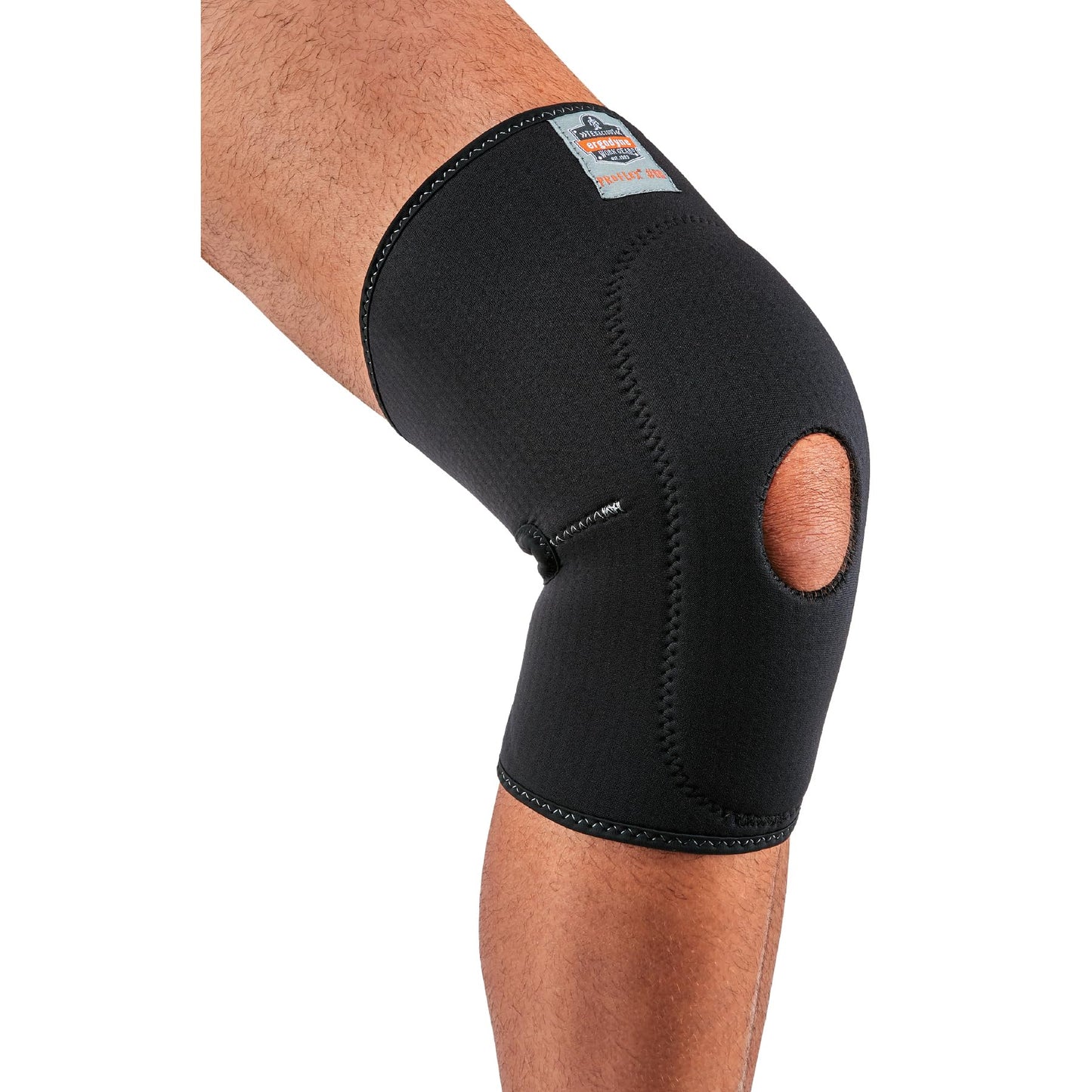Ergodyne ProFlex 615 Neoprene Padded Knee Sleeve Support with Open Patella, Mild Compression Fit