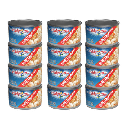 Pacific Pearl Fancy Crabmeat with Leg Pieces 6 oz. Can (Pack of 12)