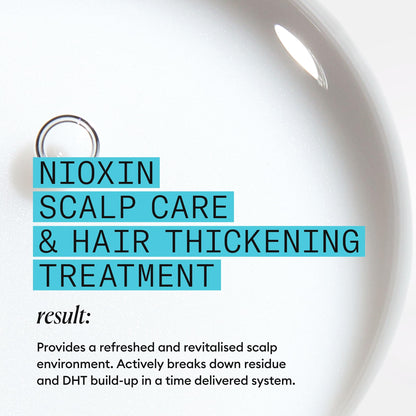 Nioxin System 3 Scalp Care + Hair Thickening Leave-In Treatment | For Colored, Dry, & Damaged Hair with Light Thinning | Strengthen & Nourish with Niacinamide & Biotin