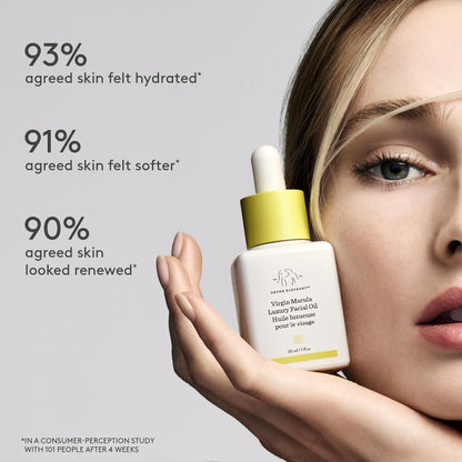 Drunk Elephant Virgin Marula Luxury Facial Oil - Face Oil - Clean Clinical Skincare - Cruelty-Free - Dermatologist-Tested - Free of Essential Oils, Silicones, and Fragrance