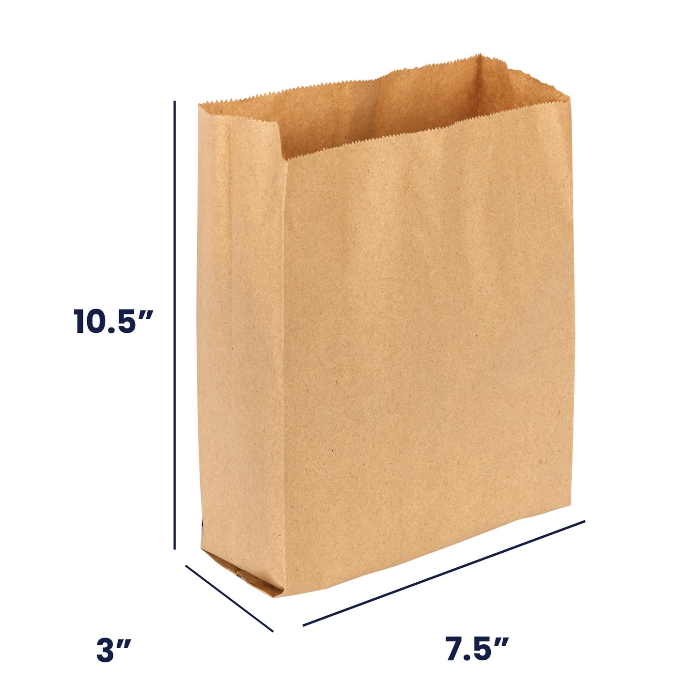 Hospeco - GID-HOSKL-260 KL Waxed Kraft Feminine Hygiene Liner Bag with Gusset ,10.25” x 7.5” x 3.5”,(Case of 500)