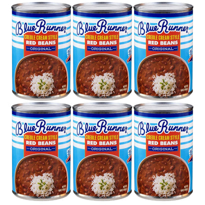 Blue Runner Creole Cream Style Red Beans (6-pack of 16-ounce cans)
