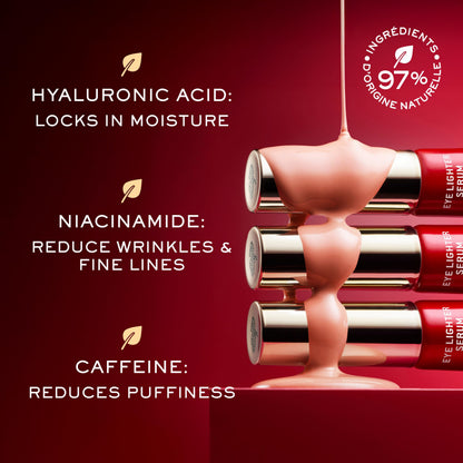 NUXE Merveillance Lift Eye Lighter Serum with Hyaluronic Acid, Niacinamide, and Caffeine. Brightens, Smooths and Hydrates Eye Contour. Reduces All Types of Dark Circles, 0.4 Fl Oz