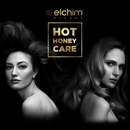 Elchim Hot Honey Care: Anti Frizz and Hair Gloss System for Dry/Damaged Hair, Hair Serum and Blow Dry Starter Kit, Hair Dryer Concentrator Compatible with Elchim Compact Hair Dryers