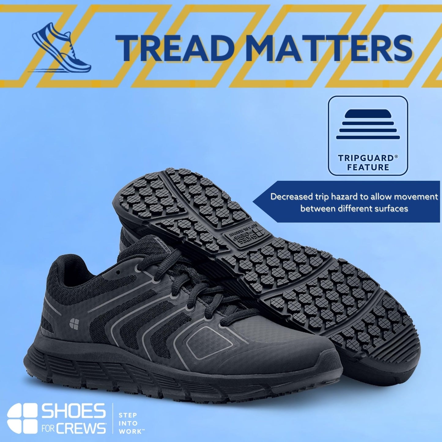 Shoes for Crews Women's Course Slip Resistant Food Service Work Sneaker