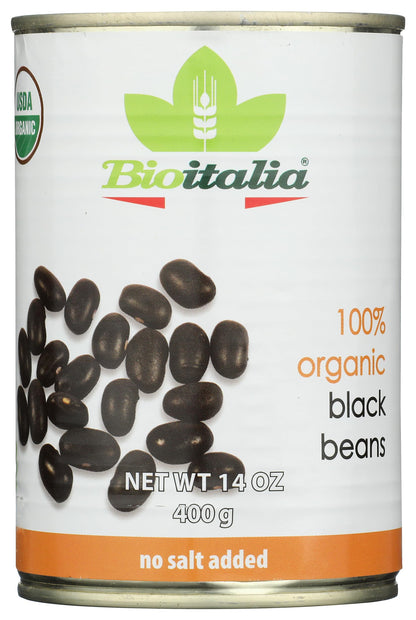 Bioitalia Organic Black Beans, 14 oz