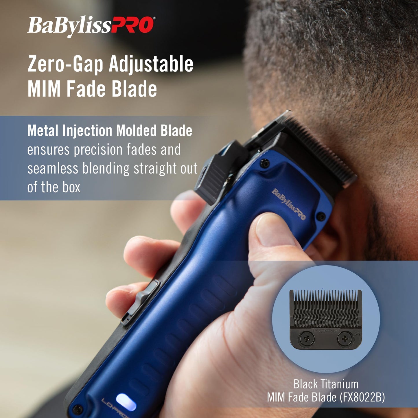 BaBylissPRO High-Performance LO-PROFX Compact Clipper for Hair