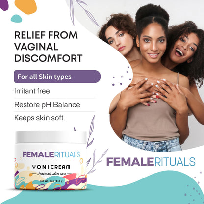 Intimate Vaginal Moisturizer for Women Clinically Tested for Dryness, Itching, Burning & Vagina Odor - All Natural Vaginal Moisture Cream for Feminine Care & Intimate Skin Care 4oz