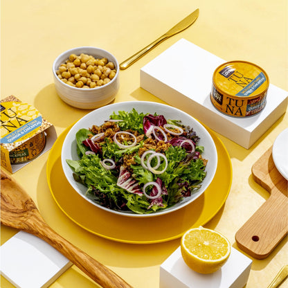 Kitchen & Love Wild Caught Tuna Variety Pack, 4 Bean Medley in Olive Oil 6 oz and Quinoa & Chickpeas in Olive Oil 6 oz (8 Pack)